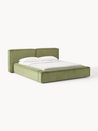 Lennon Corduroy Upholstered Bed with Storage