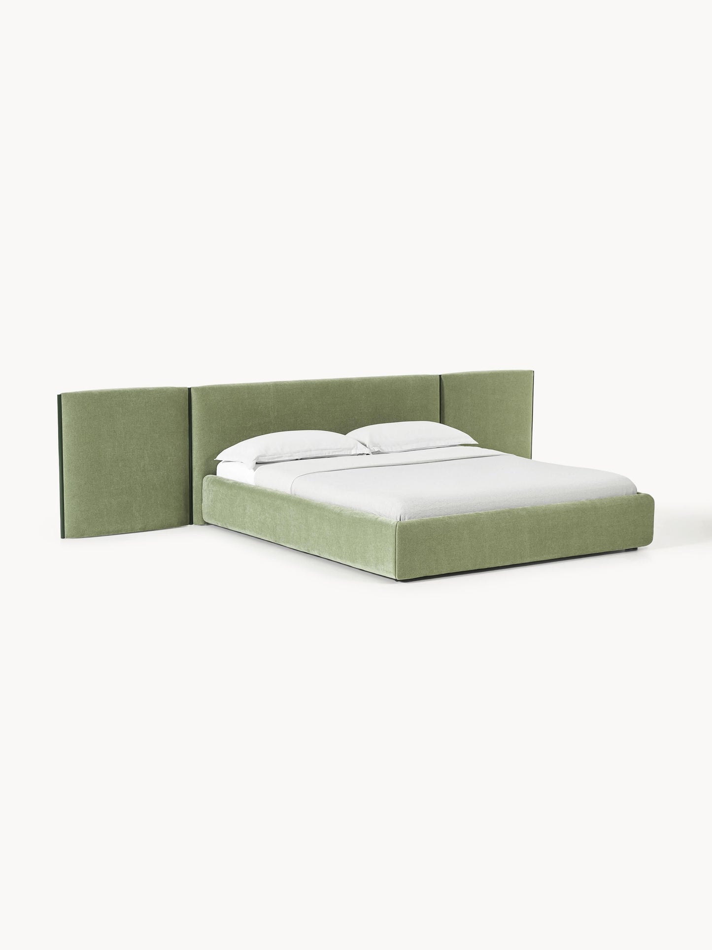 Otis Upholstered Bed with Folding Headboard