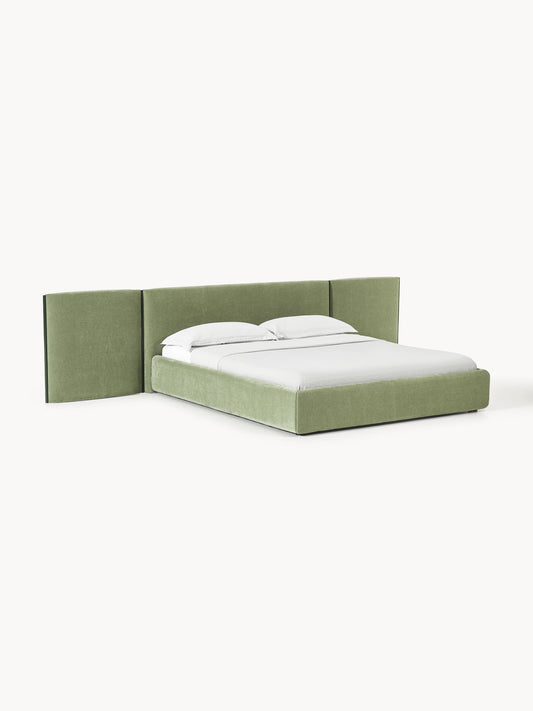 Otis Upholstered Bed with Folding Headboard