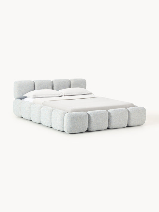Tayla Upholstered Bed in Bouclé