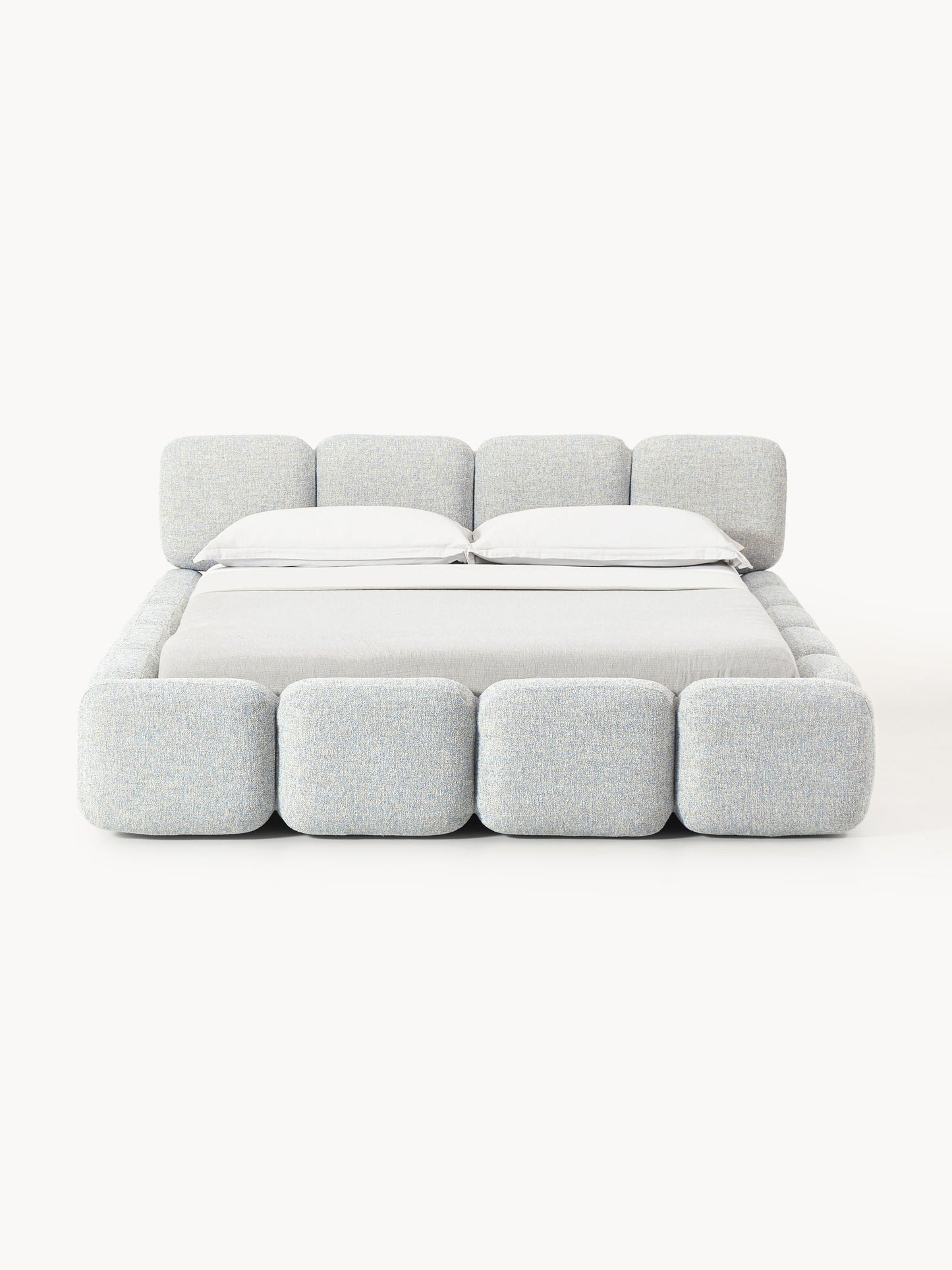 Tayla Upholstered Bed in Bouclé