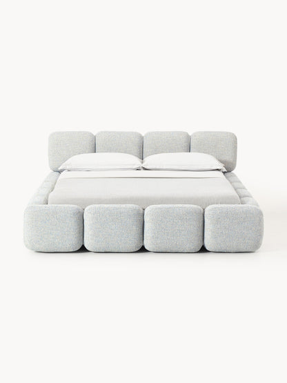 Tayla Upholstered Bed in Bouclé