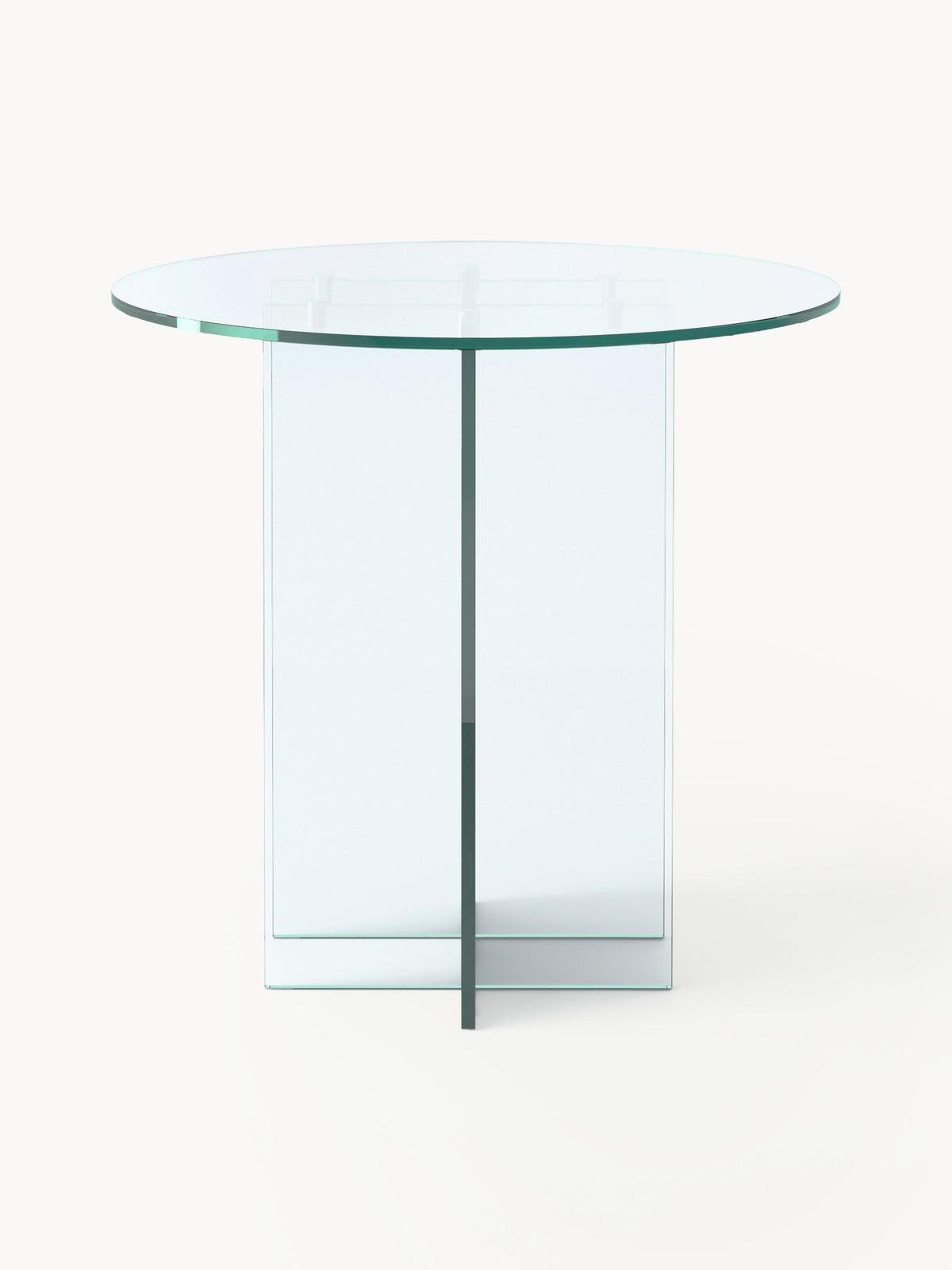Anouk Round Dining Table in Glass, in Various Sizes