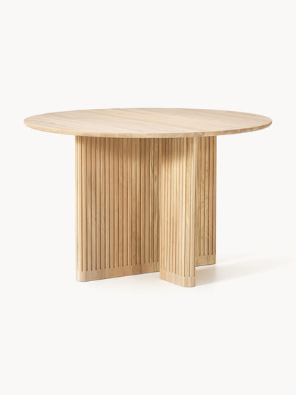 Jolka Round Dining Table in Oak, Ø 120 cm