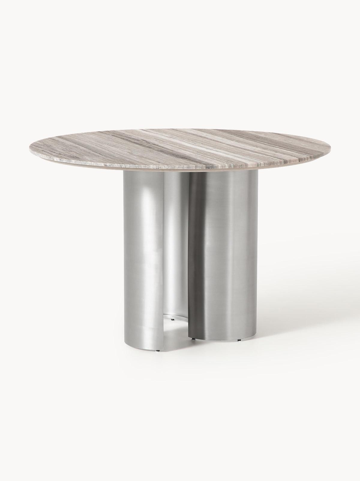 Noam Round Dining Table with Marble Tabletop, Ø 120 cm