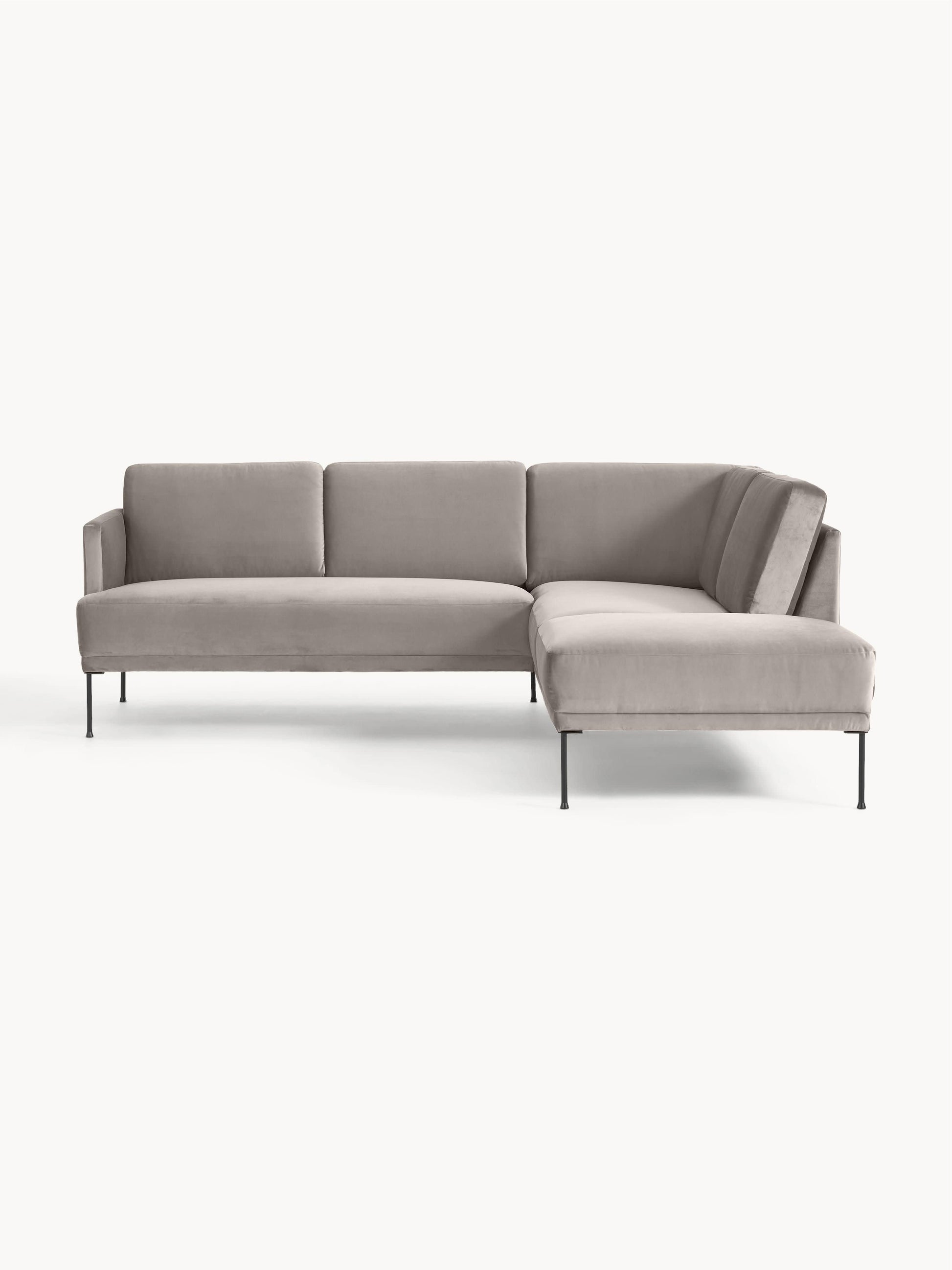 Fluente Velvet Corner Sofa