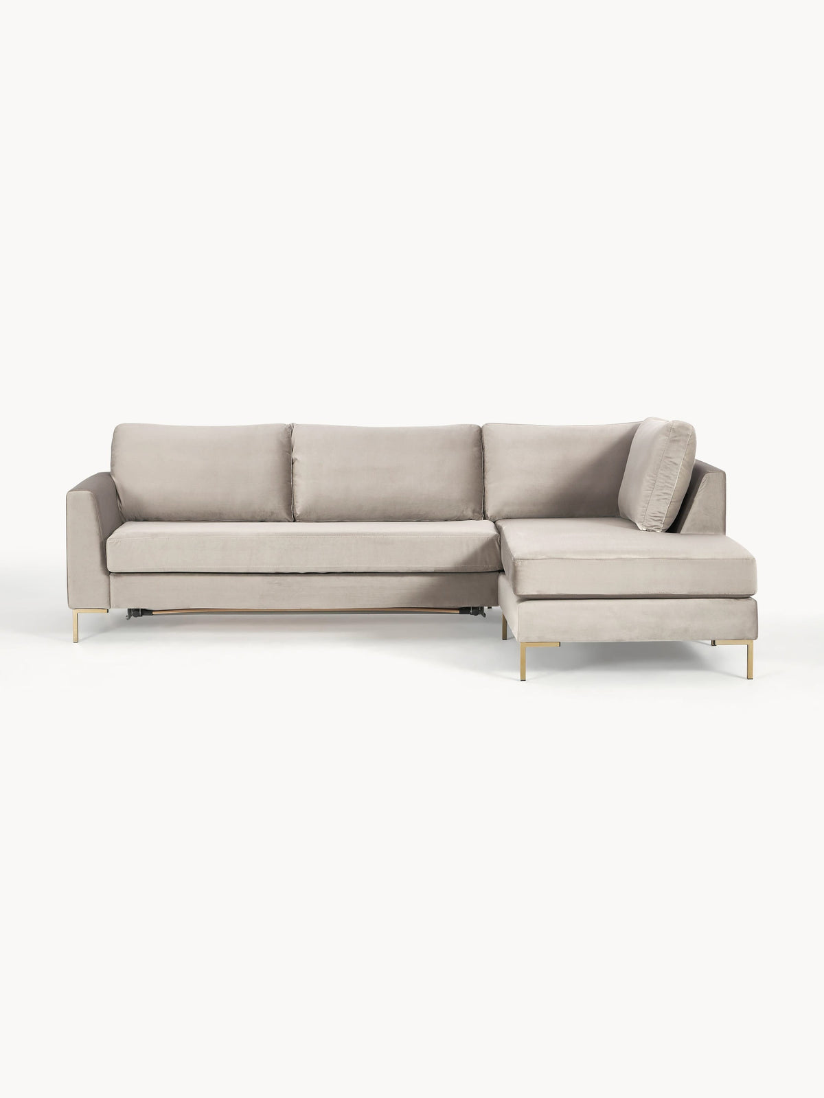 Luna Velvet Sofa Bed with Mattress, 3-Seater