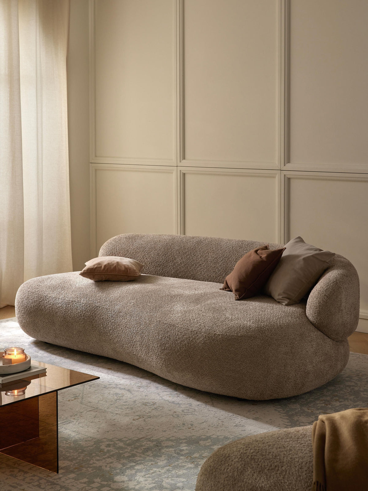 Alba Sofa (3-Seater) in Teddy Bouclé