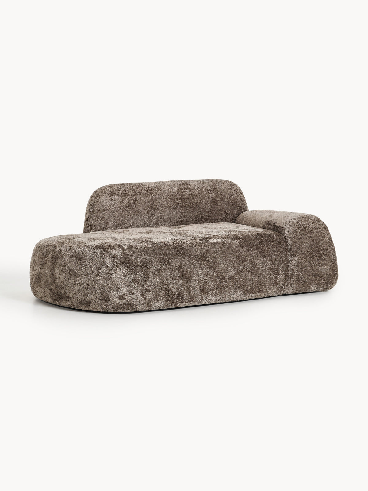 Wolke Teddy Bouclé Sofa (2-Seater) with Chaise Longue