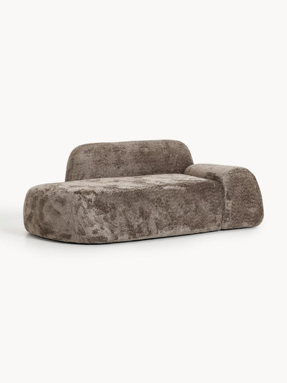 Wolke Teddy Bouclé Sofa (2-Seater) with Chaise Longue
