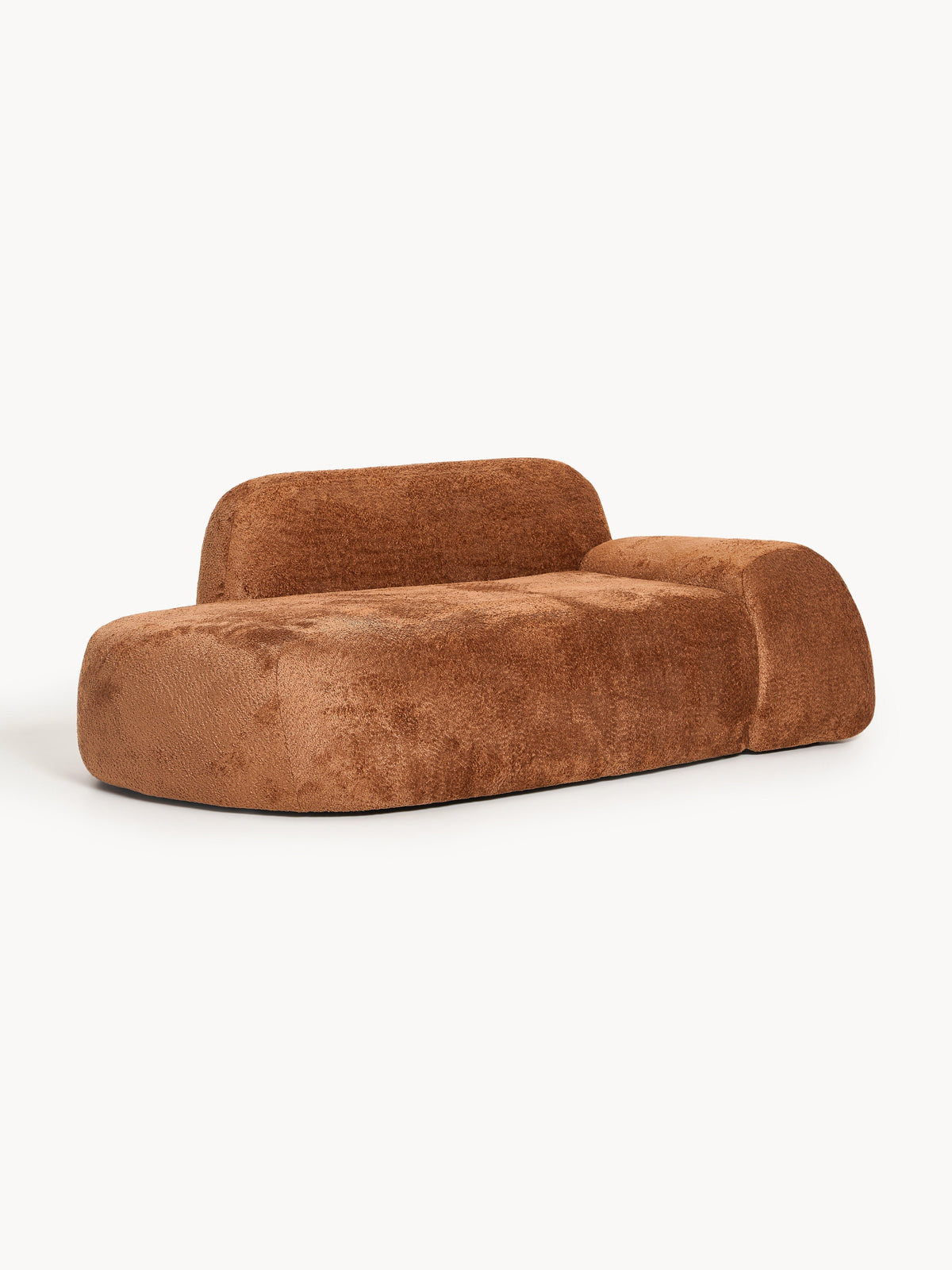 Wolke Teddy Bouclé Sofa (2-Seater) with Chaise Longue