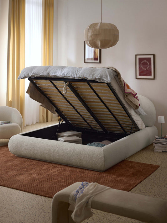 Alba Teddy Upholstered Bed with Storage