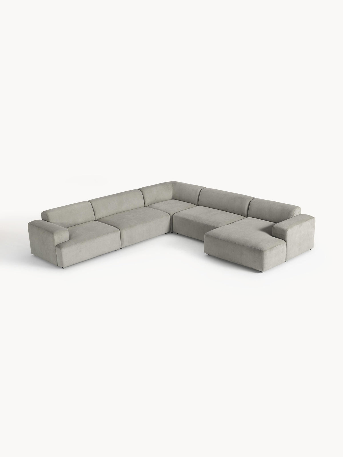 Melva XL Corduroy Corner Sofa