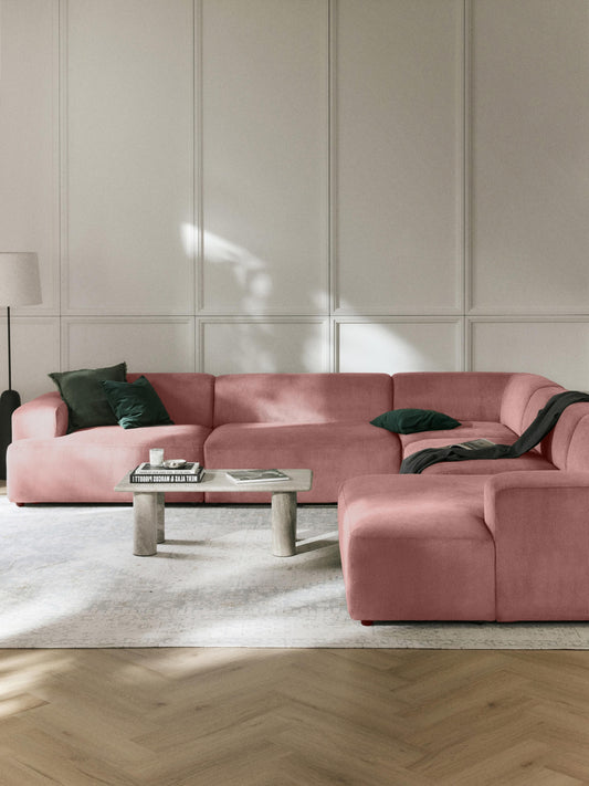 Melva XL Corduroy Corner Sofa