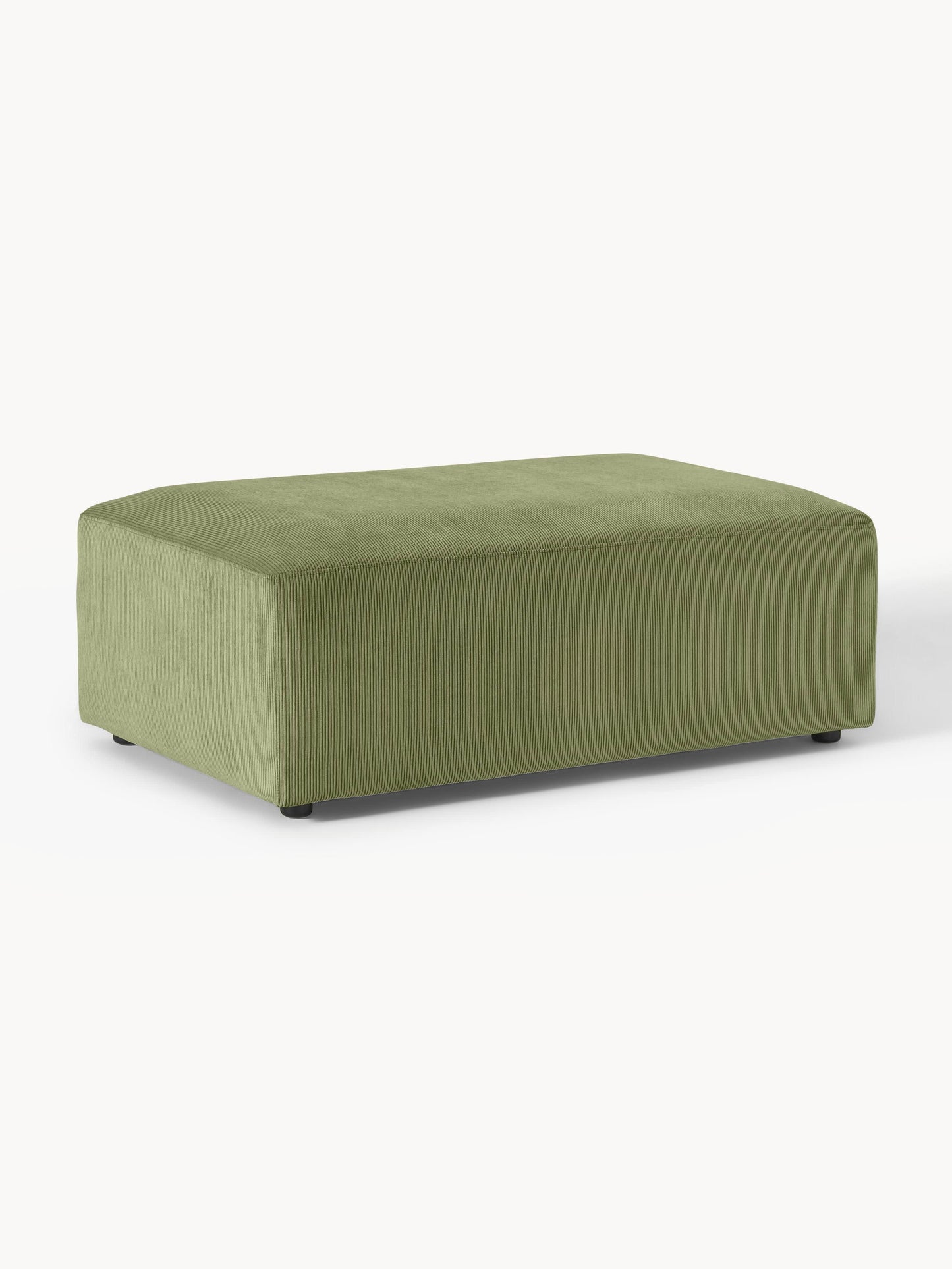 Melva XL Ottoman in Corduroy, W 116 x D 72 cm