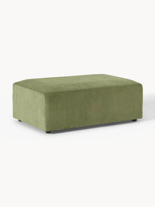 Melva XL Ottoman in Corduroy, W 116 x D 72 cm