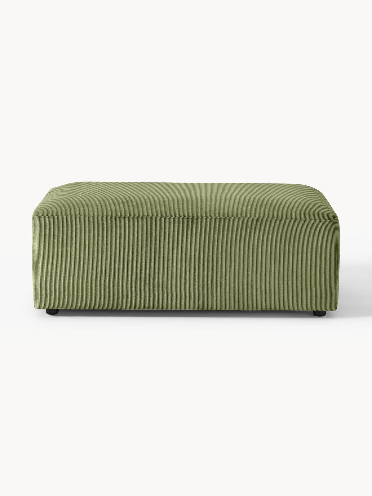 Melva XL Ottoman in Corduroy, W 116 x D 72 cm