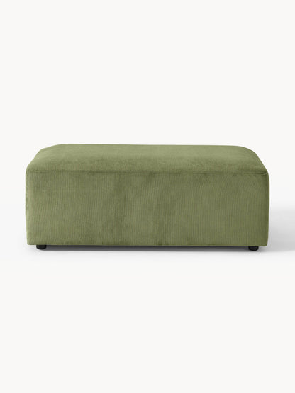 Melva XL Ottoman in Corduroy, W 116 x D 72 cm